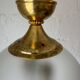 70s frosted engraved globe lantern chandelier