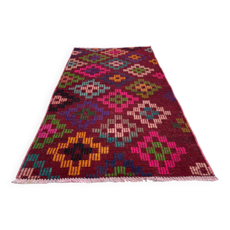 Vintage turkish kilim rug ,  136 x 76 cm