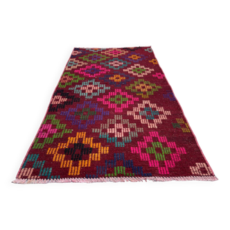 Tapis kilim turc vintage, 136 x 76 cm