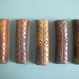 terracotta knife rests vintage table art set holders