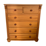 Elegant pine chest of drawers