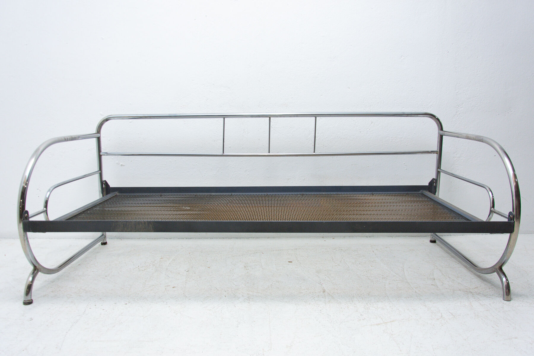 Chromed Bauhaus sofa, 1930´s, Bohemia