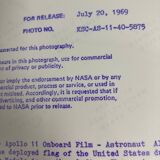 Original Apollo 11 Nasa Photography