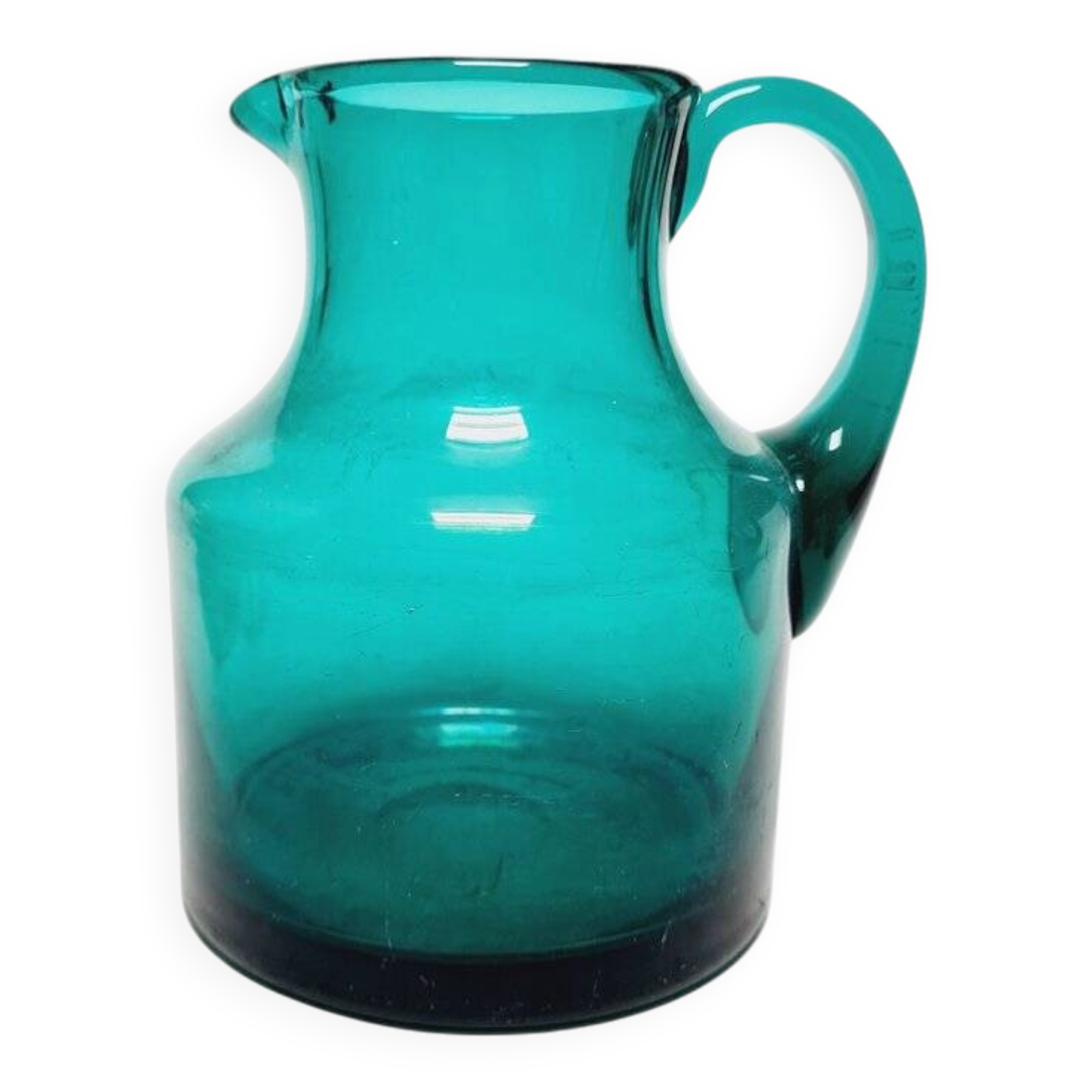 Postmodern Polish jug by Zbigniew Horbowy for Sudety Glassworks, 1970s