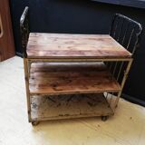 Industrial trolley, roulette shelf