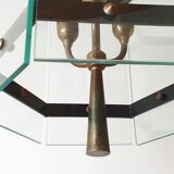 Brass lantern glass 1950