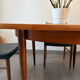 Table ronde scandinave extensible en teck