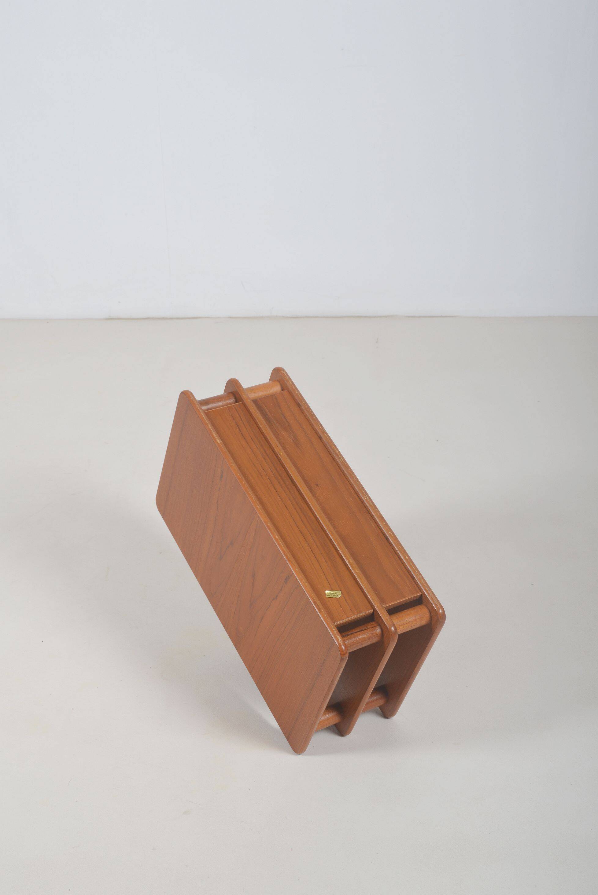 Danish magazine holder in solid teak, 1970s