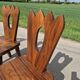 Lot de 3 chaises brutaliste Aranjou style olavi Hanninen
