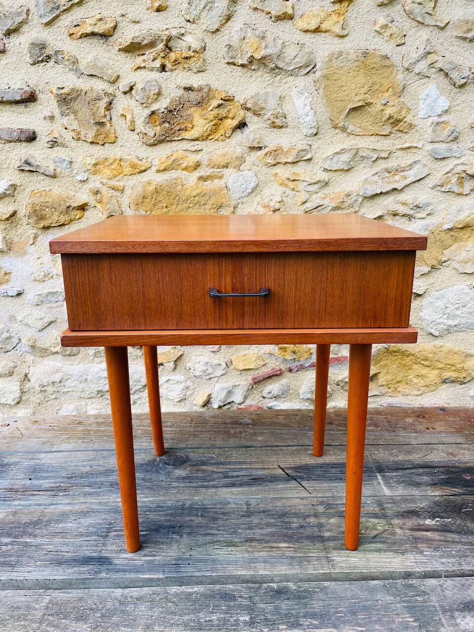 Vintage Scandinavian style bedside table, circa 1960's