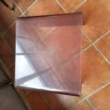 Smoked plexiglass sofa end from the 70s