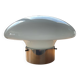 Large opaline mushroom lamp from the 70s
