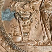 Plaque en cuivre repoussé, début 19ème, de style Néo-classique
