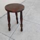 Small vintage plant stand, old wooden tripod