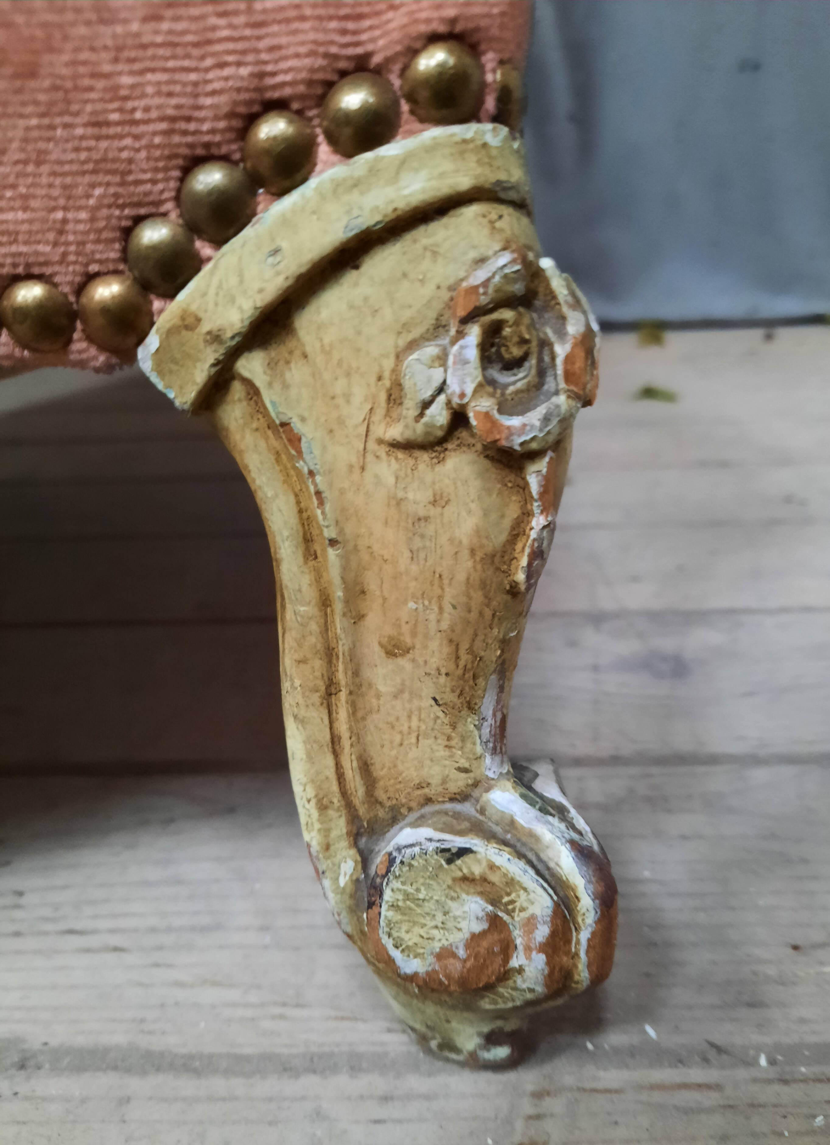 Louis XV style low chair