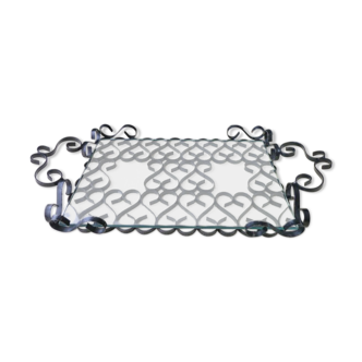 Wrought iron serving tray