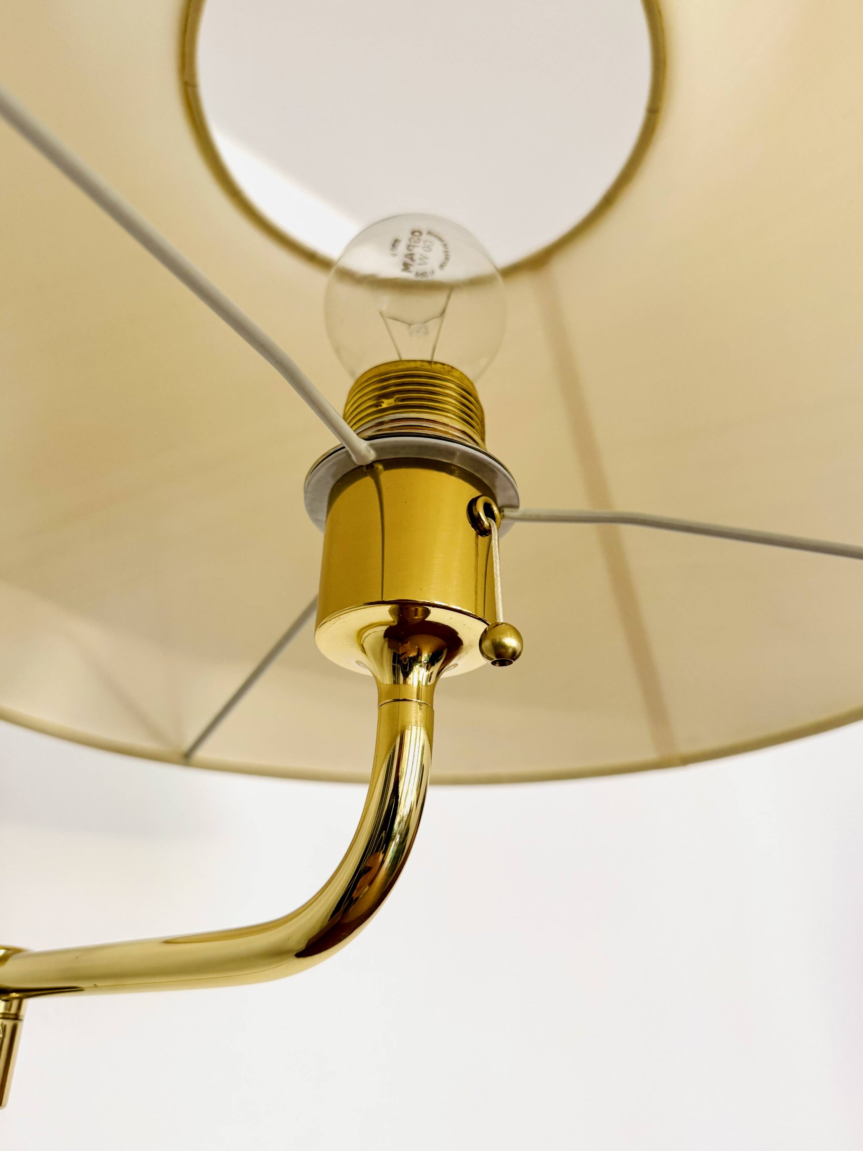 Set of 2 1970s Brass Lesan Wall Lamps by Florian Schulz