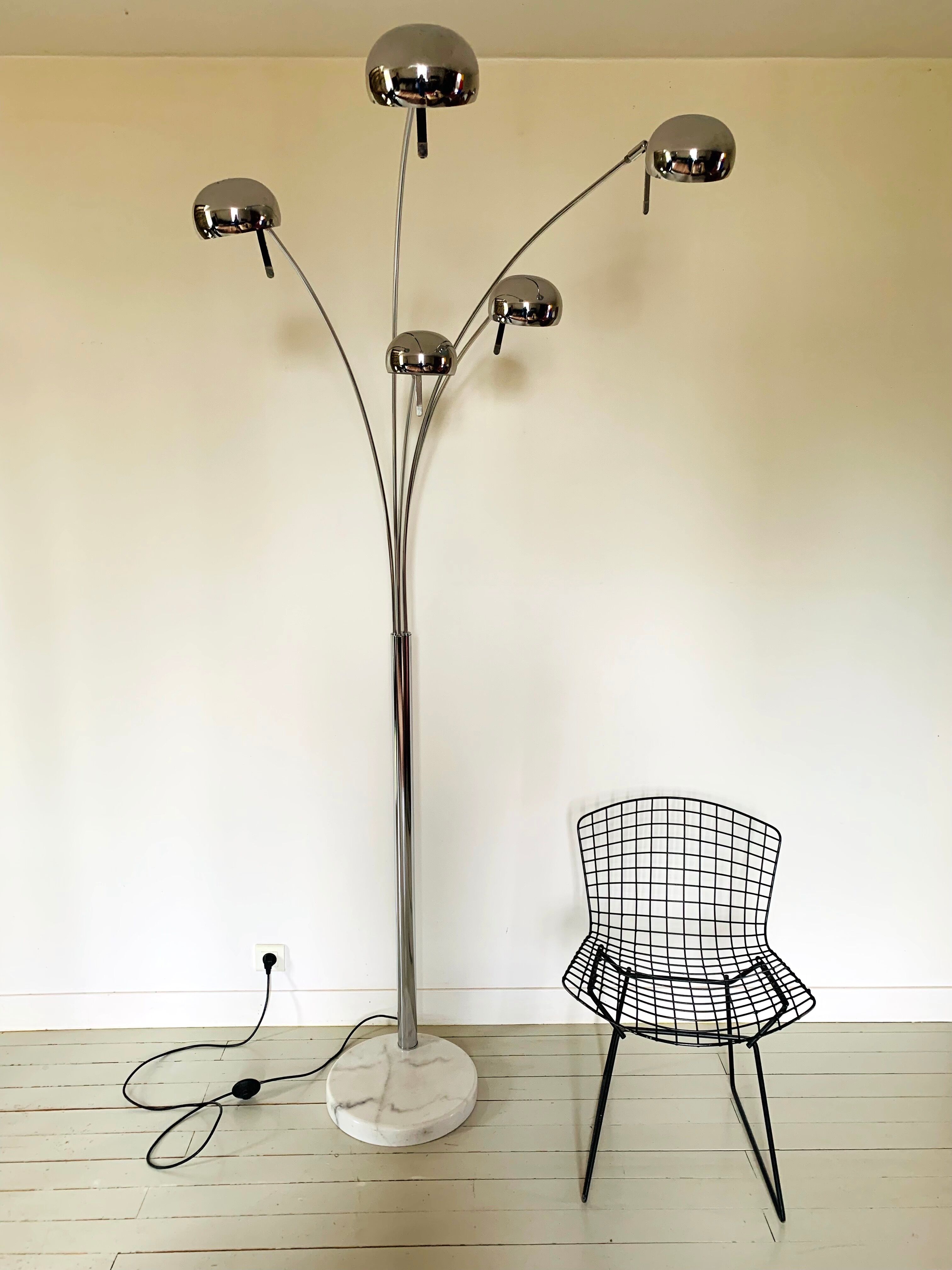 5-branched thrush floor lamp