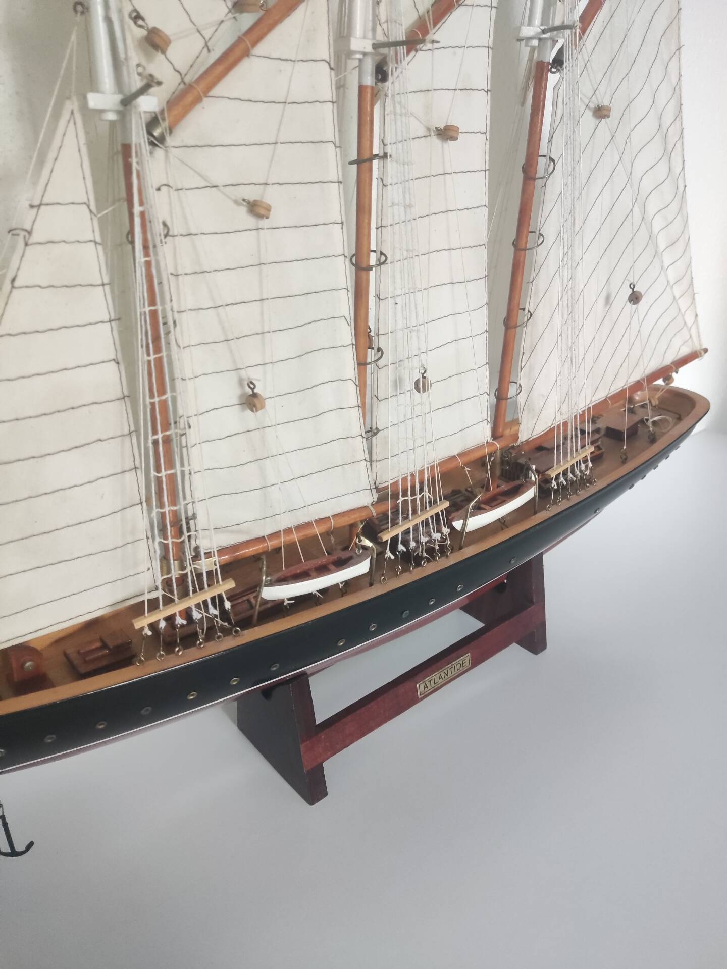 Collection model of the three-masted schooner L'Atlantide.