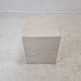 Italian Marble Side Table or Pedestal, 1980's