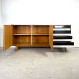 U460 sideboard with black/white drawers, Jiří Jiroutek