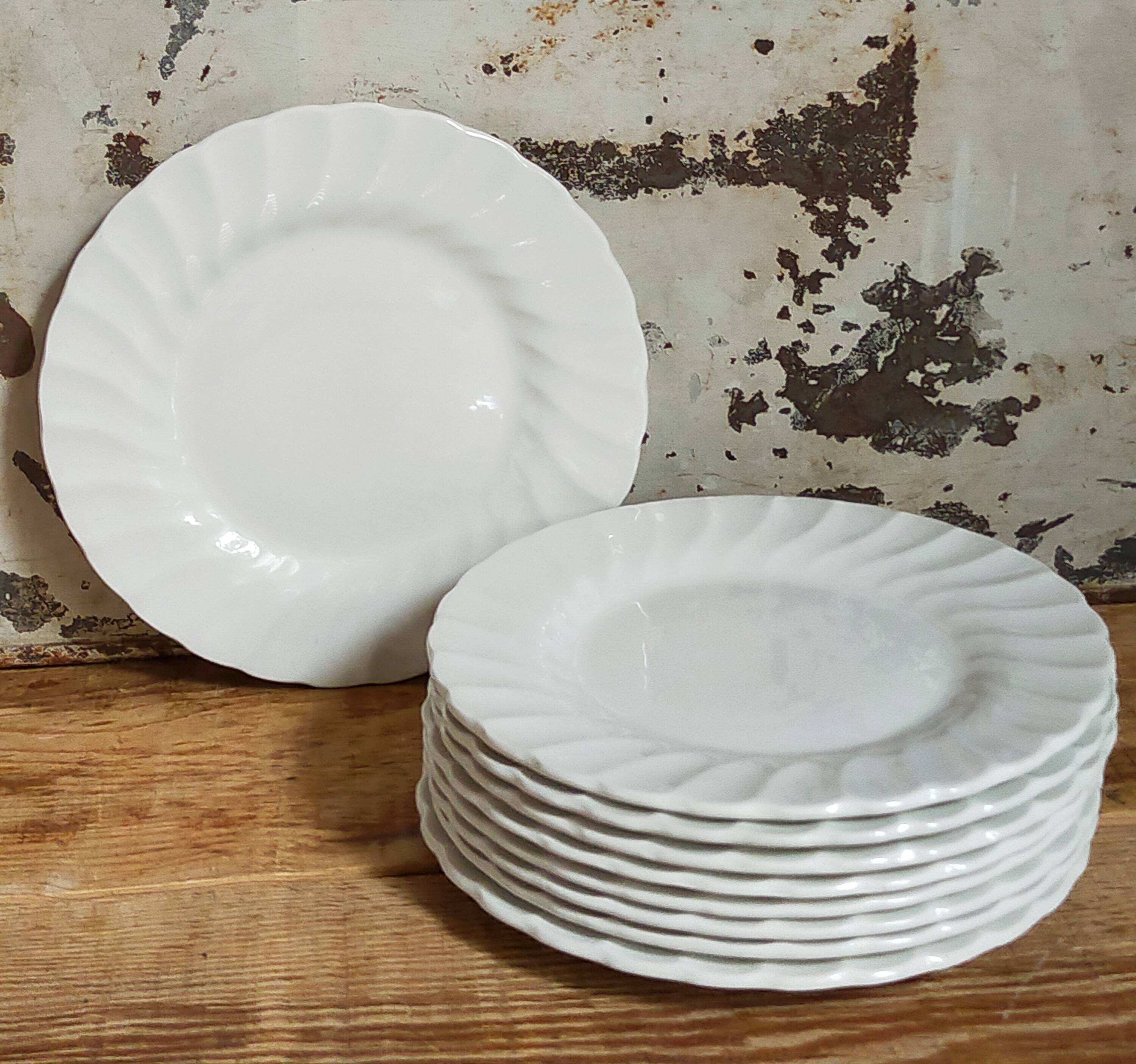 Nine fine English porcelain sweet plates