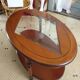 Table in solid cherry and glass
