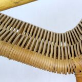 Mid-century rattan rocking chair, 1960s