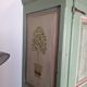 19th century painted wooden bedroom wardrobe