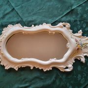 Farnesiana Mirror by Carlo Corvi in ceramic Italy 1950