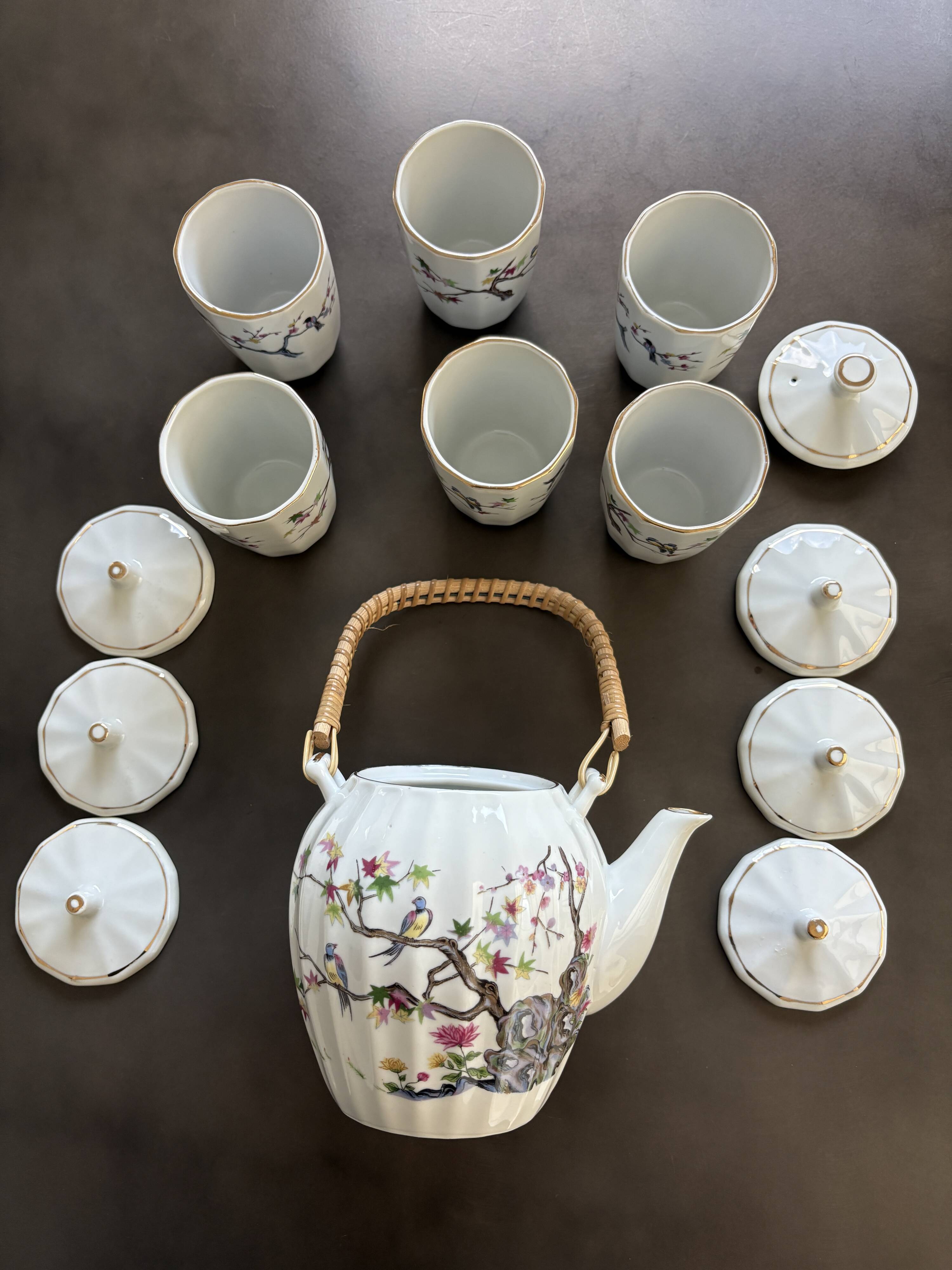 Antique Asian porcelain tea or coffee set