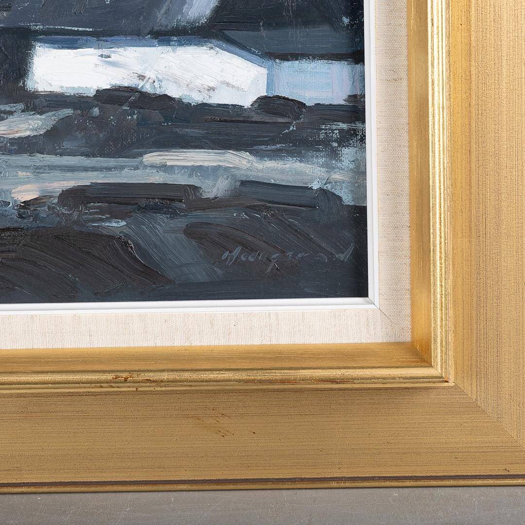 Swedish Oil on Canvas – “Farm Motif” by Bengt Hillgrund