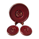 Set of bottle coasters and art deco flat 30s