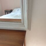 Miroir cadre bois laqué