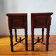 Pair of French solid wood bedside tables