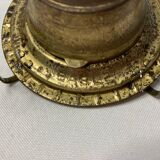Old kerosene lamp Eagle USA glass brass XXth