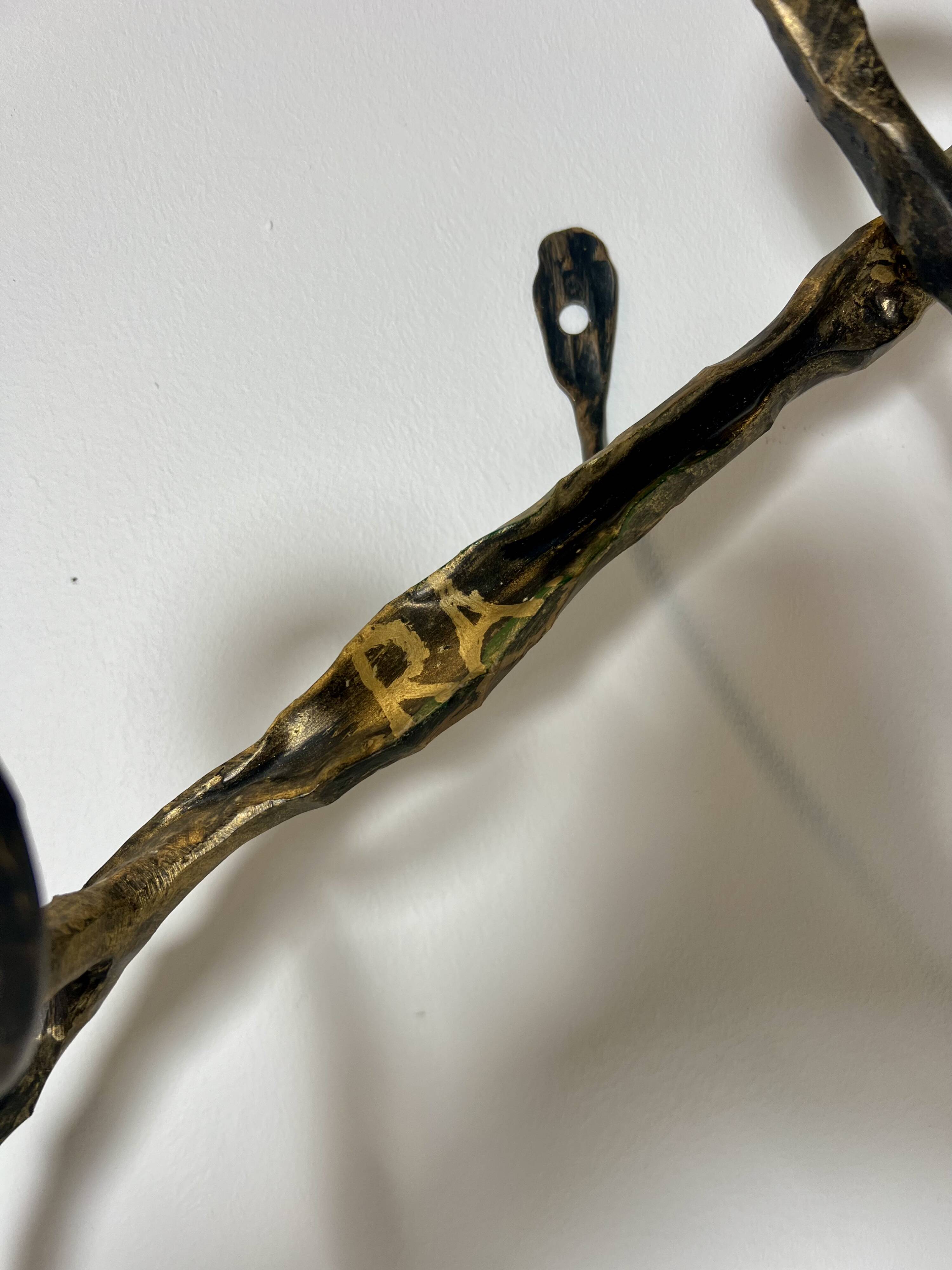 Coast Rack, Bronze, Signed, Italy, 1974