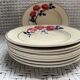Dessert plates decorated with HBCM roses