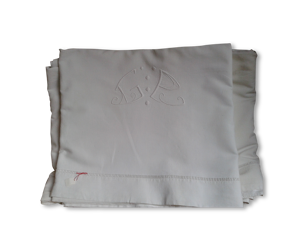 drap ancien monogrammé
