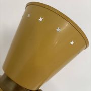Diabolo floor lamp from the 1950s - brass & rattan - Lunel style - vintage design