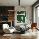 Peinture sur toile Organic vert