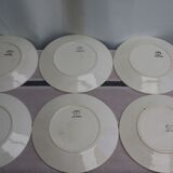 Set of 6 flat plates