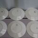 Set of 6 flat plates