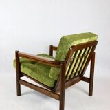 Vintage armchair in green olive, 1970s