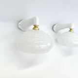 Antique porcelain wall lights