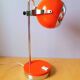 Orange eyeball lamp, G.Reggiani 70s