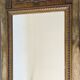 Miroir trumeau doré et biseauté  88x58cm