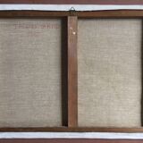 Small port. oil on canvas by jacques grad 1920-2008.