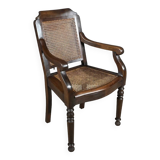 Hairdresser's armchair in solid beech, Louis-Philippe style - Early 20th century