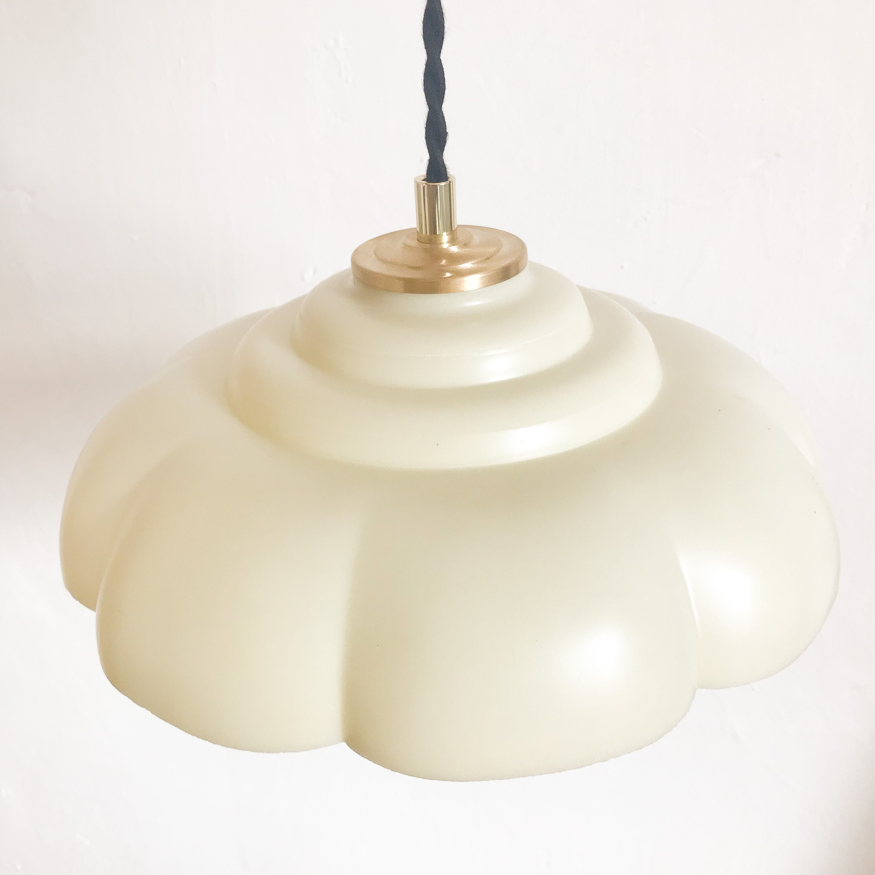 Suspension lampshade vintage plastic